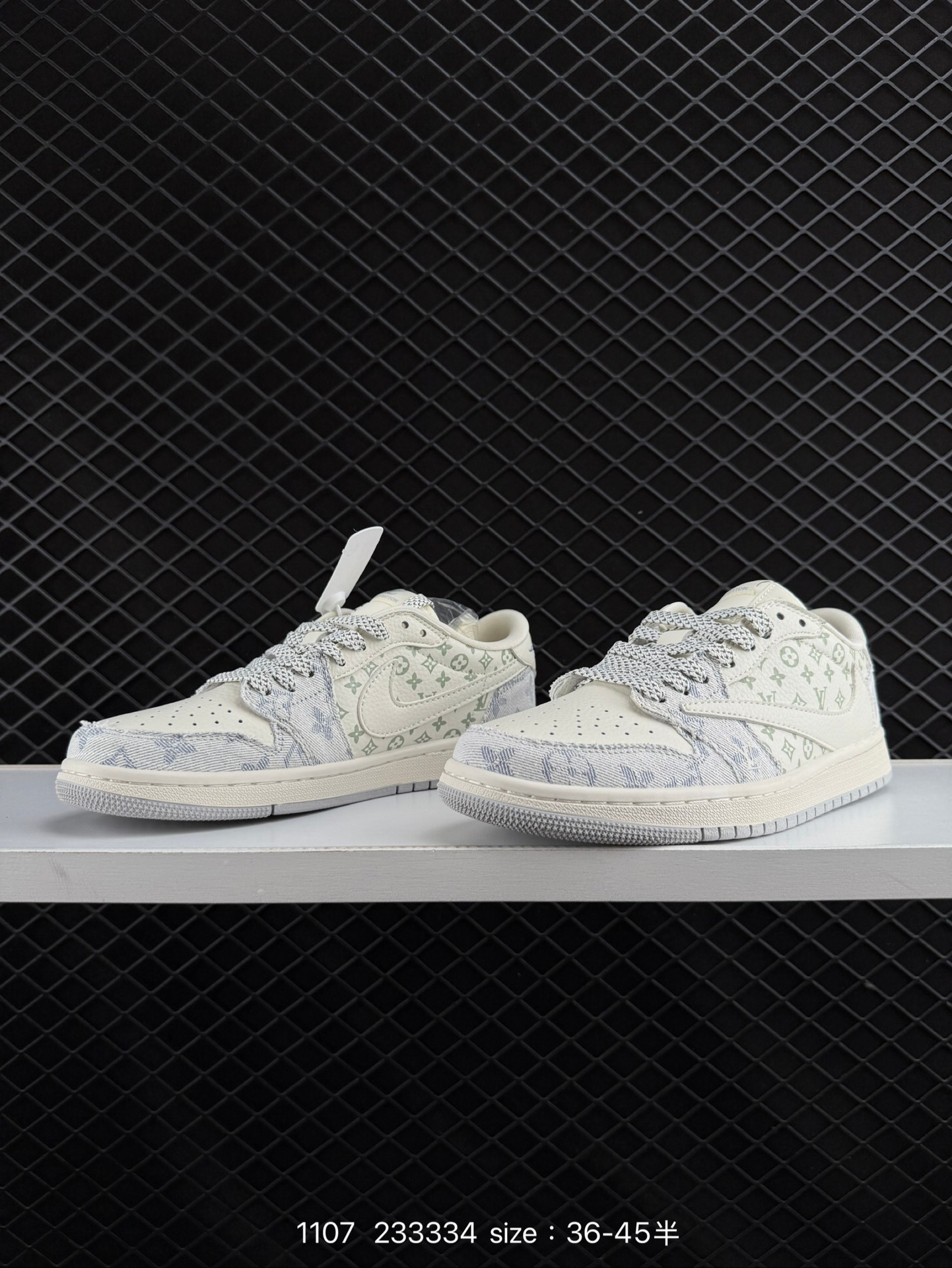 fragment design x Travis Scott x Nike Air Jordan 1 Low OG SP”Black/Green Toe“